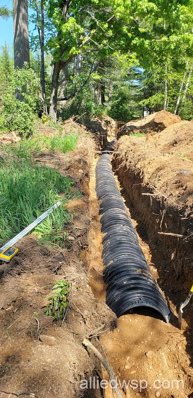 two bedroom septic drain field