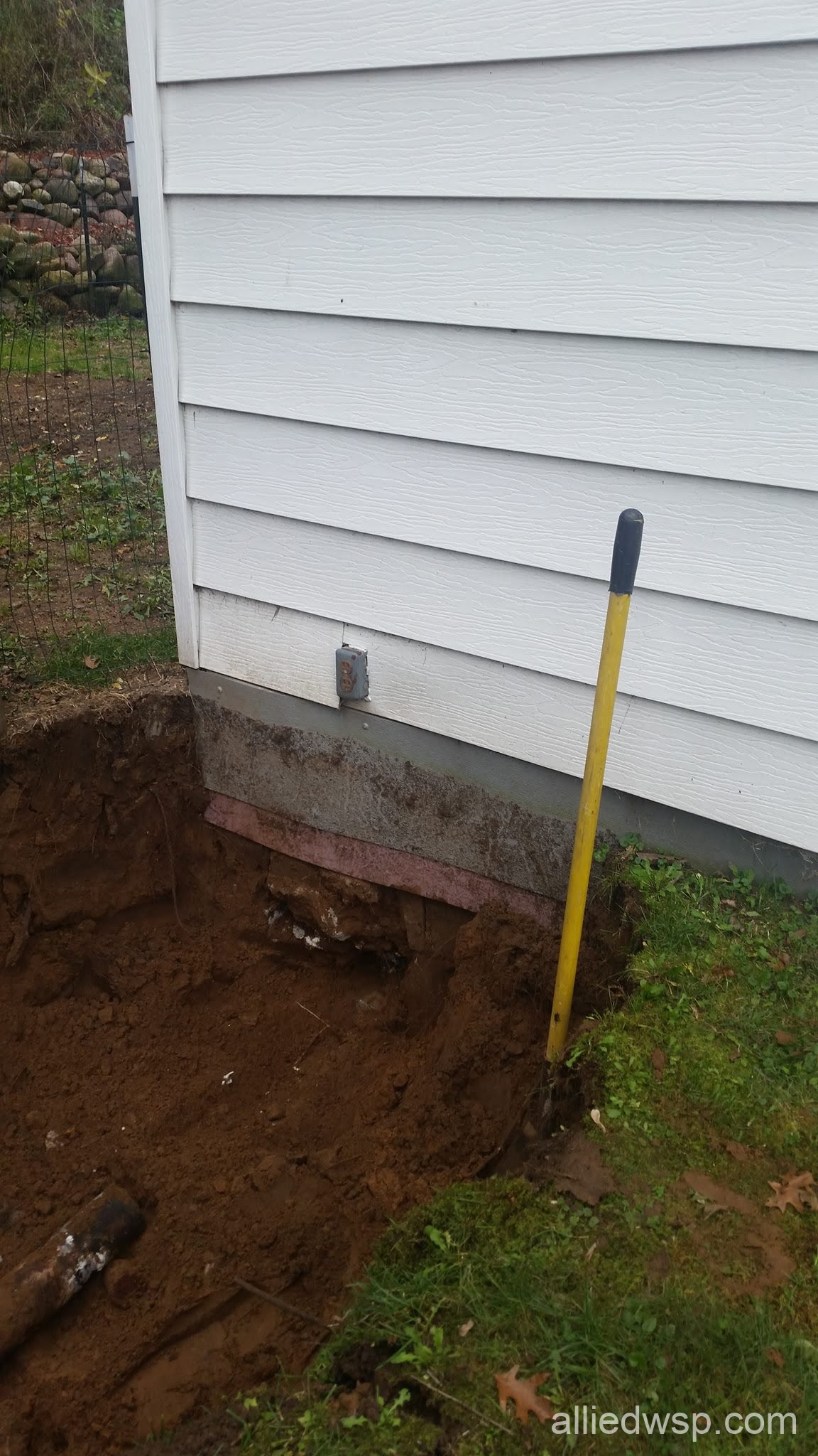 house to septic tank drain line replacement