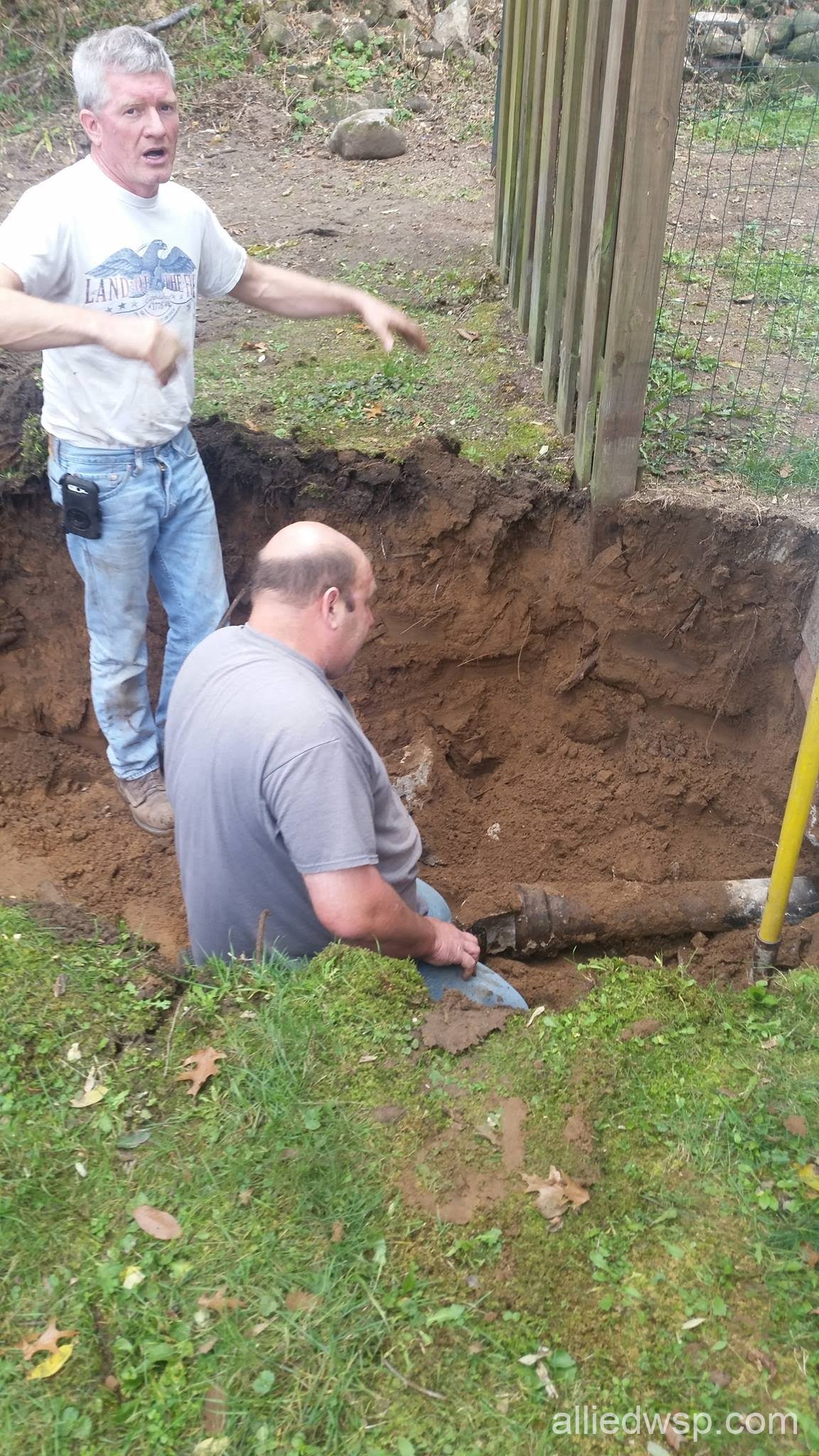 house to septic tank line replacement