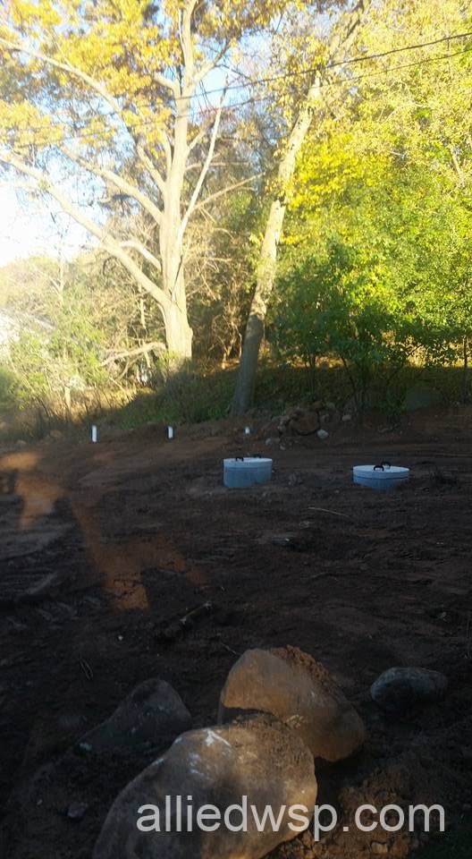 septic system covered after inspection