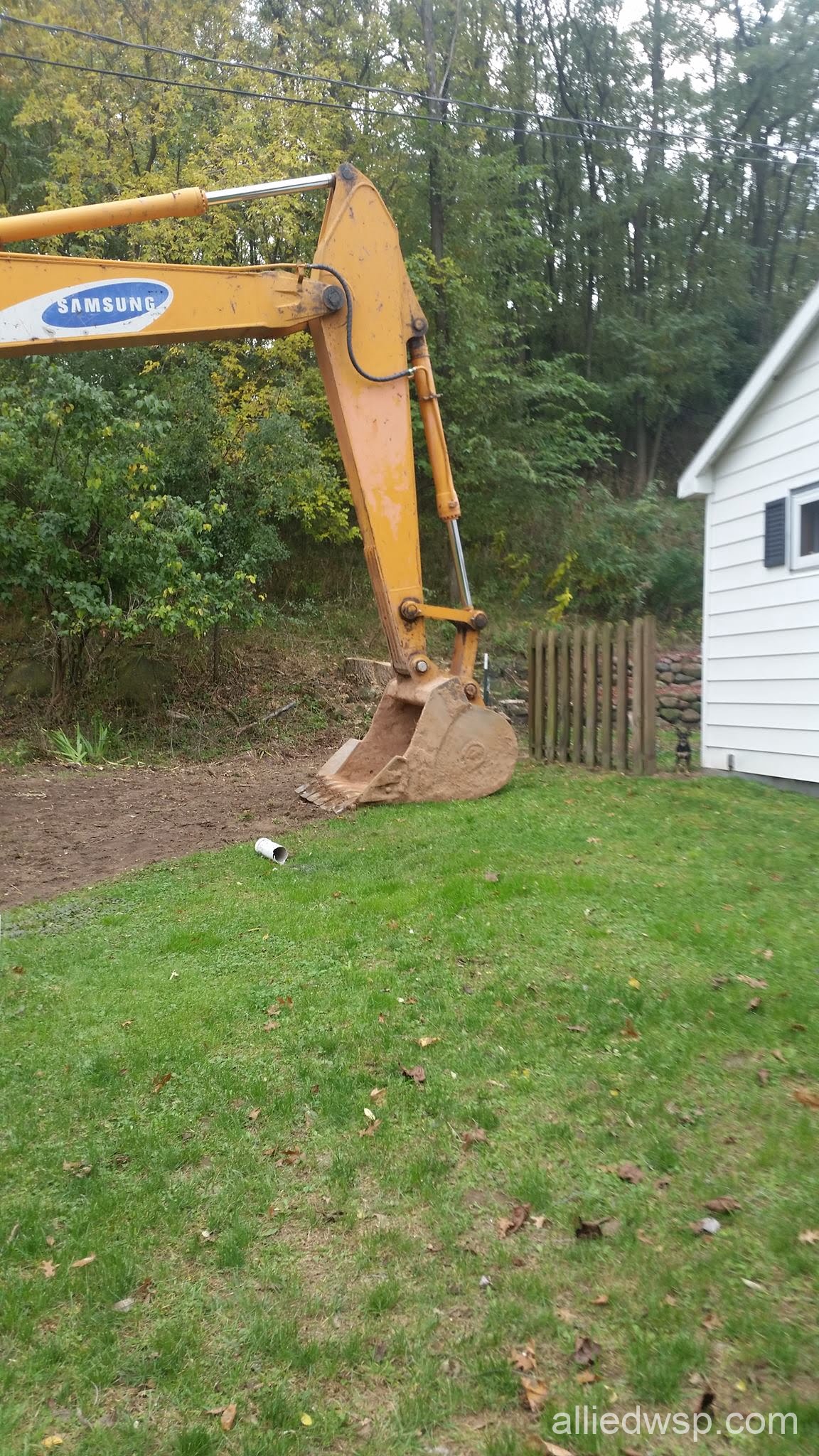 septic system ready for digging