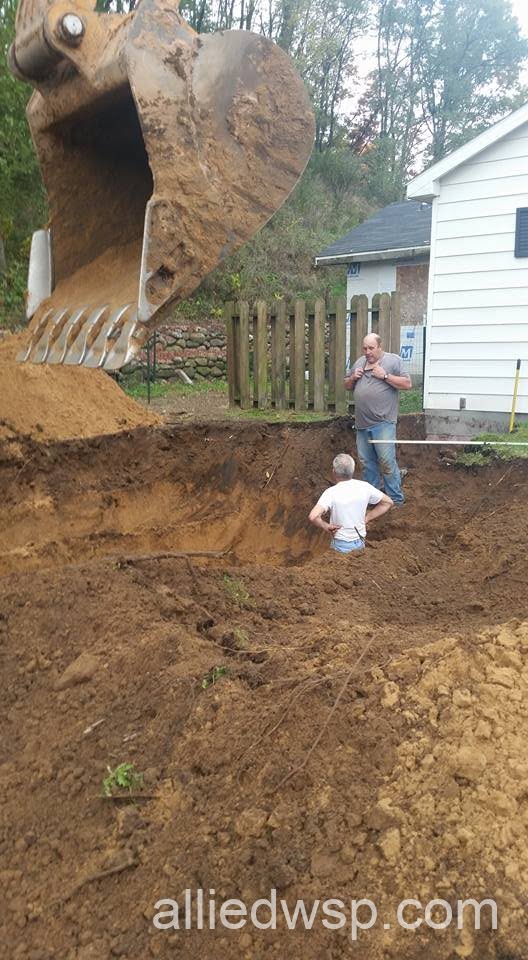 septic tank hole inspection