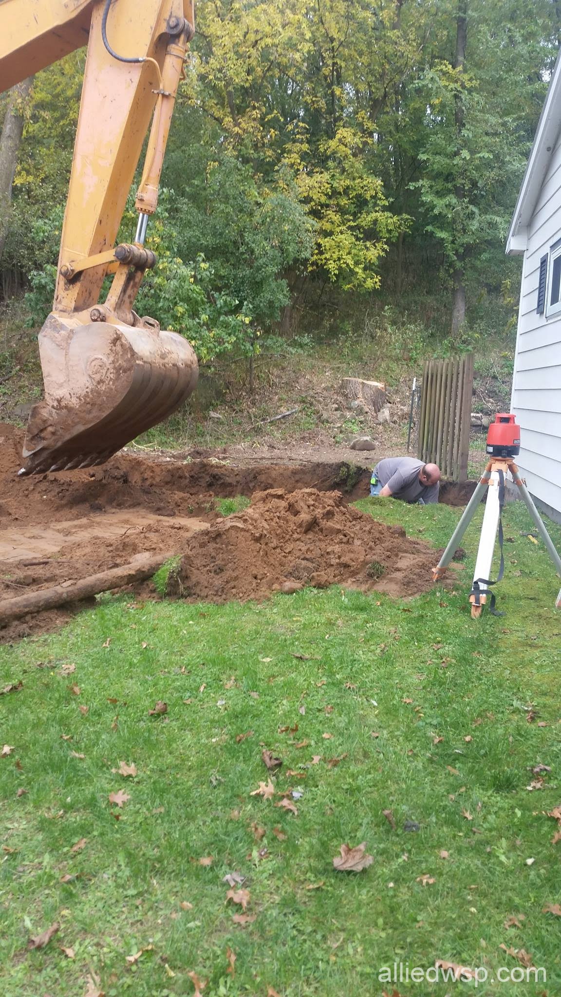 transit check for septic system level