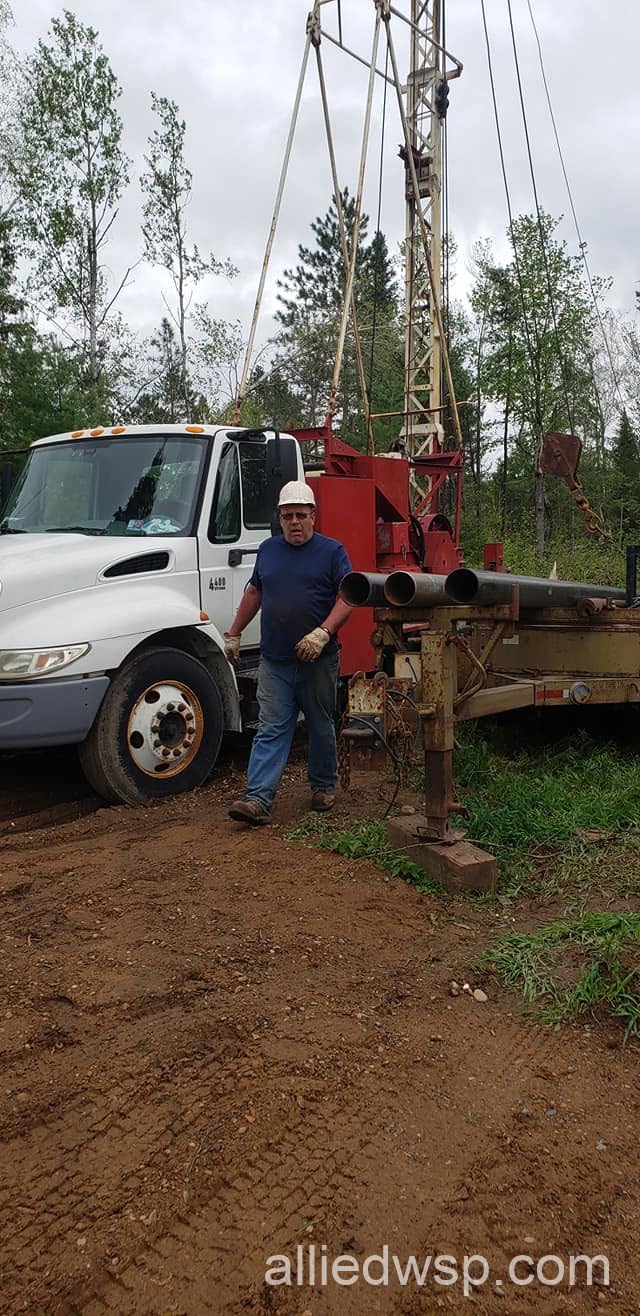 well drilling rig setup